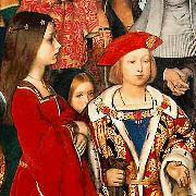 Richard Burchett, Erasmus of Rotterdam visiting the children of Henry VII at Eltham Palace in 1499 and presenting Prince Henry with a written tribute.